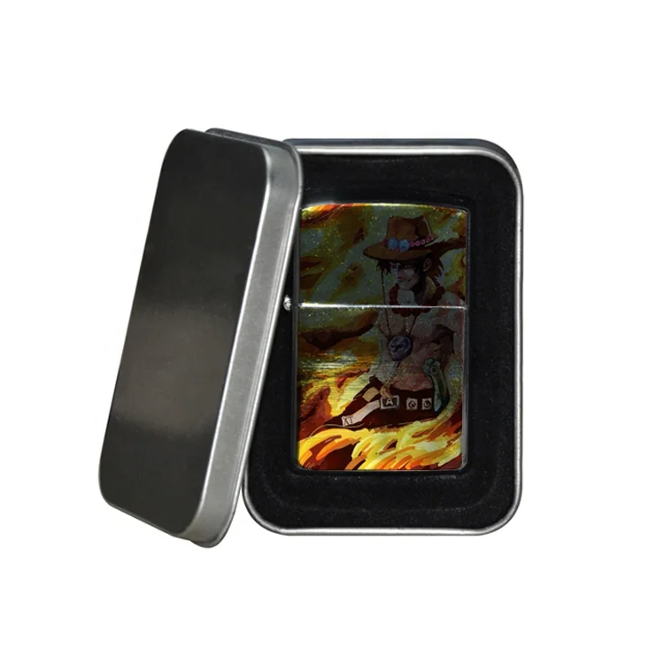 Серебряная сублимационная печать без рисунка зажигалка с покрытием пустые сублимационные металлические зажигалки для тепловой печати