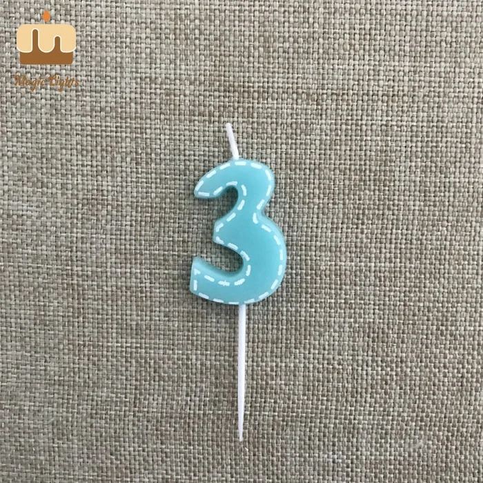 0 to 9 Amazing Decorative Small Number Cake Candles On A Stick