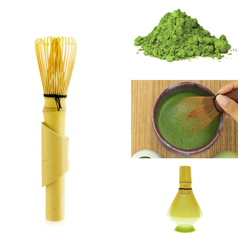 Japan Handmade Travel Mini Whisk Utensil Bamboo Canister Matcha Baking Whisk Wiper Bowl Chasen Custom Tea Set