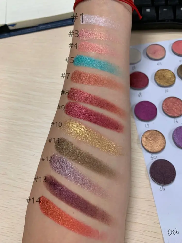 Одиночные тени для век, макияж, магнитные тени для век, кастрюли для теней для век, кастрюли для профессиональной палитры, OEM 26 мм, 36 мм