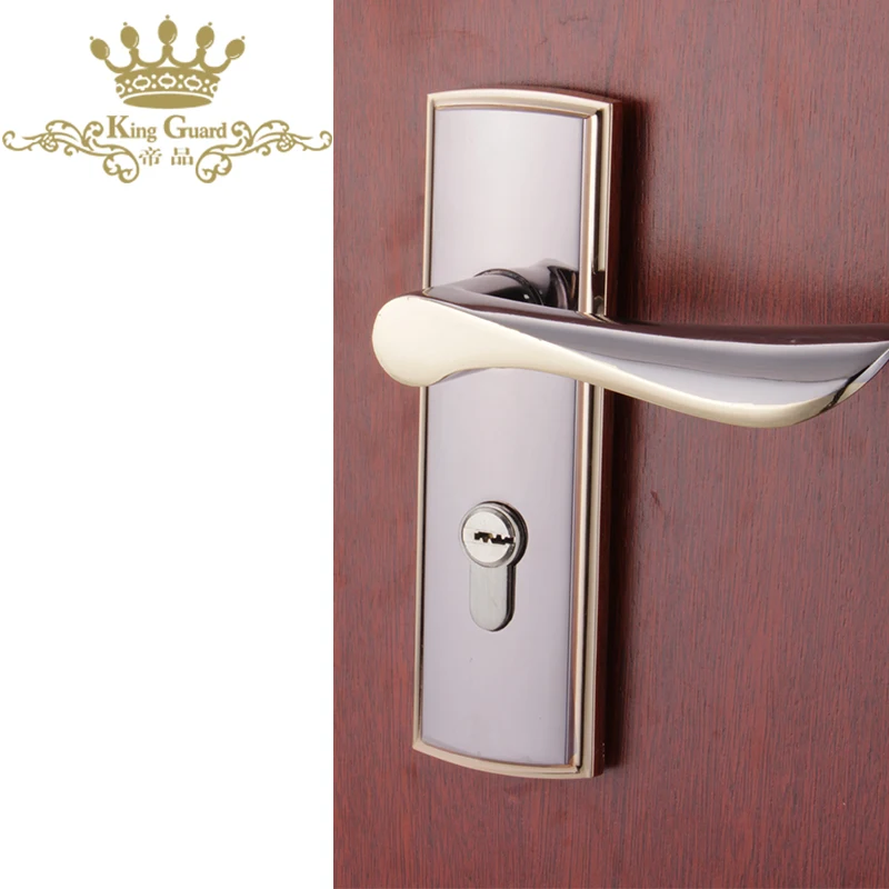 Good price zinc alloy door handle lock new design door lock for wooden doors