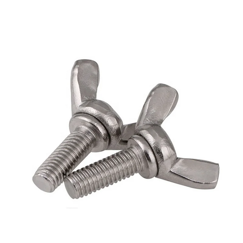 Ss304  DIN316 M8 butterfly thumb wing screw