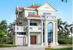 2019 New design elegant luxury prefab villa made in China