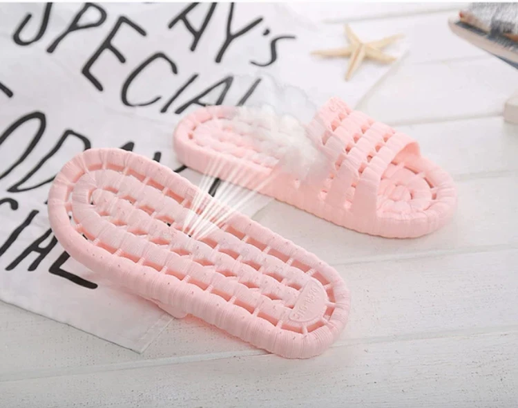 Мужские и женские тапочки портативные Нескользящие Пластиковые Тапочки для