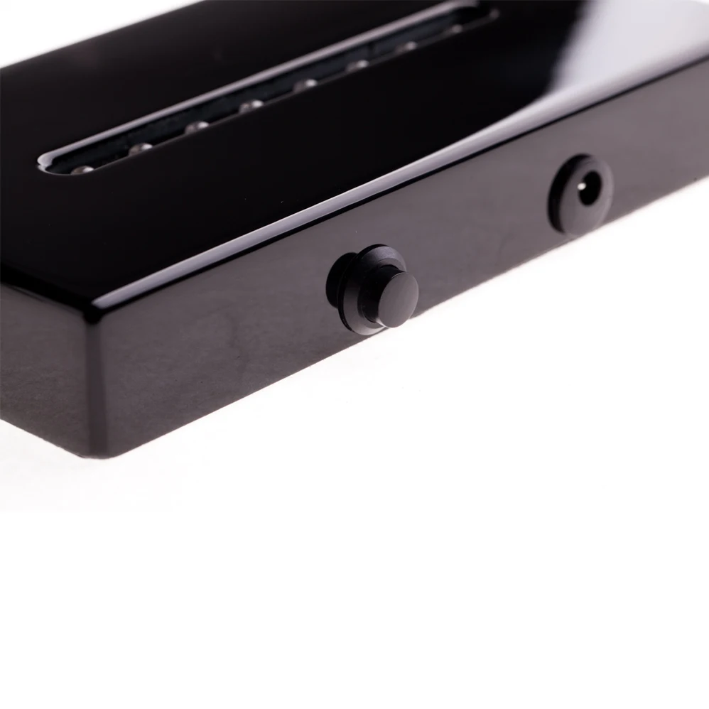 
BOSHI White Lights Piano Black Lacquer Wooden Led Light Base for Centerpieces 