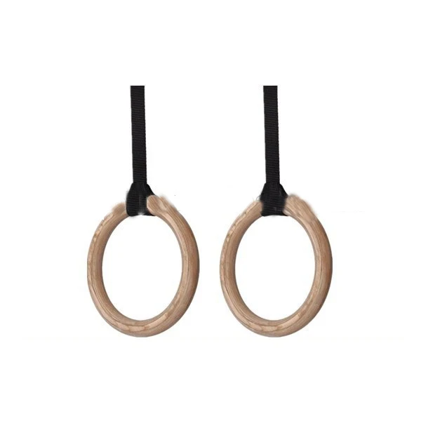 Body Fitness Exercise power training Wood  gymnastic ring for sale