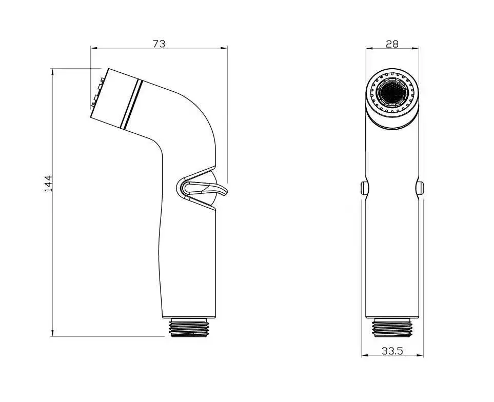 
Hot sales toilet ABS plastic bidet shattaf spray shower hand spray with two function 