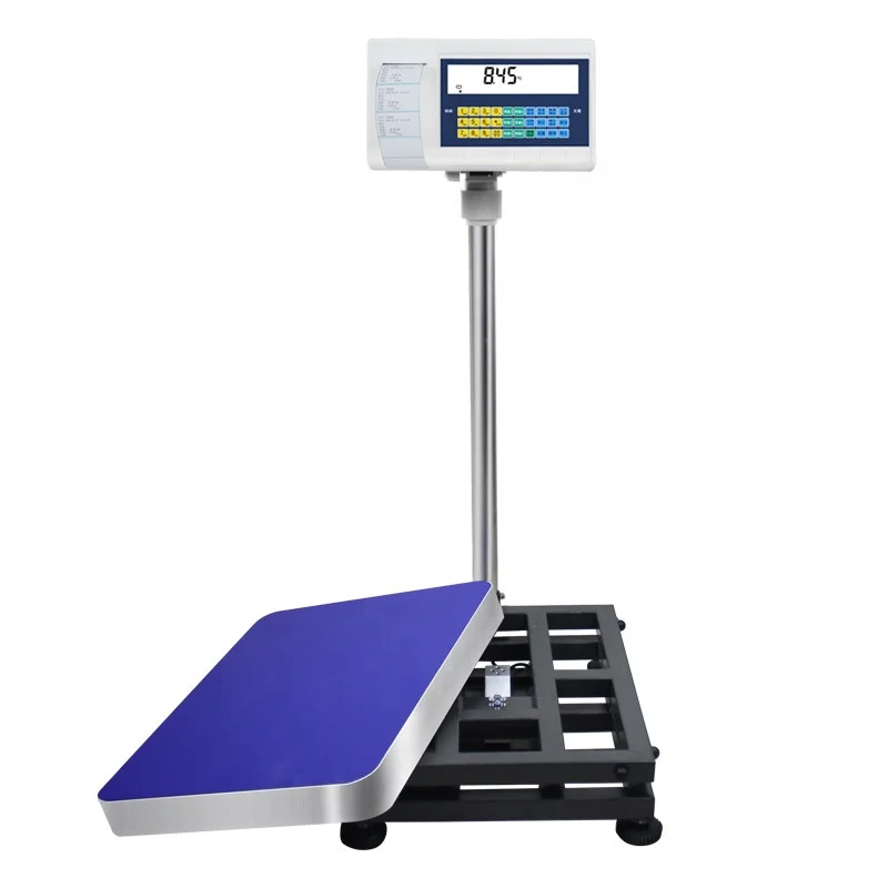 Digital Electronic Platform Scale with LCD Display Thermal Printer Weighing Scales Bench Scale