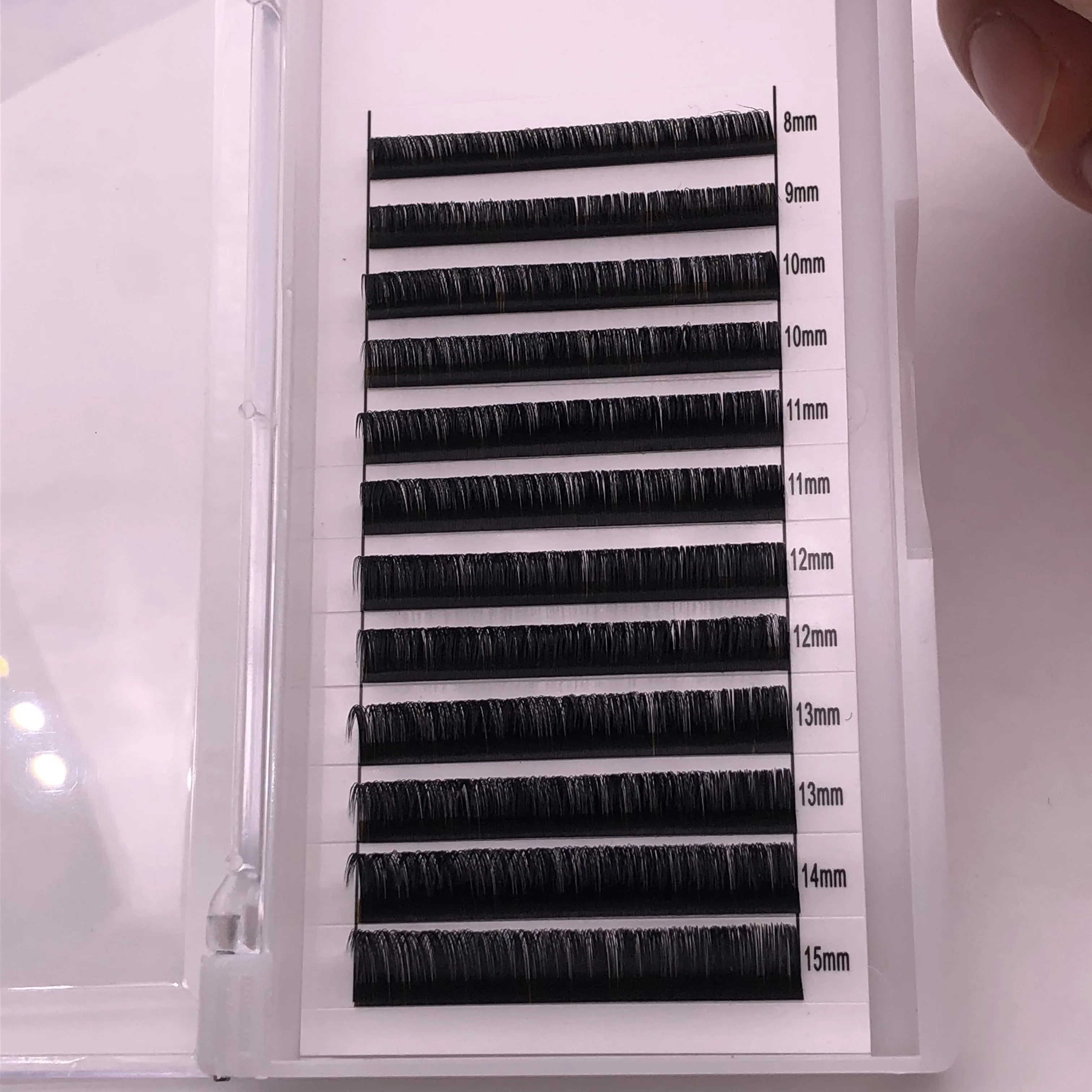 Уникальные ресницы, новый стиль, высокое качество, объемные ресницы, корейский инструмент для макияжа PBT, Искусственные ресницы, синтетический шелк, плоские ресницы для наращивания