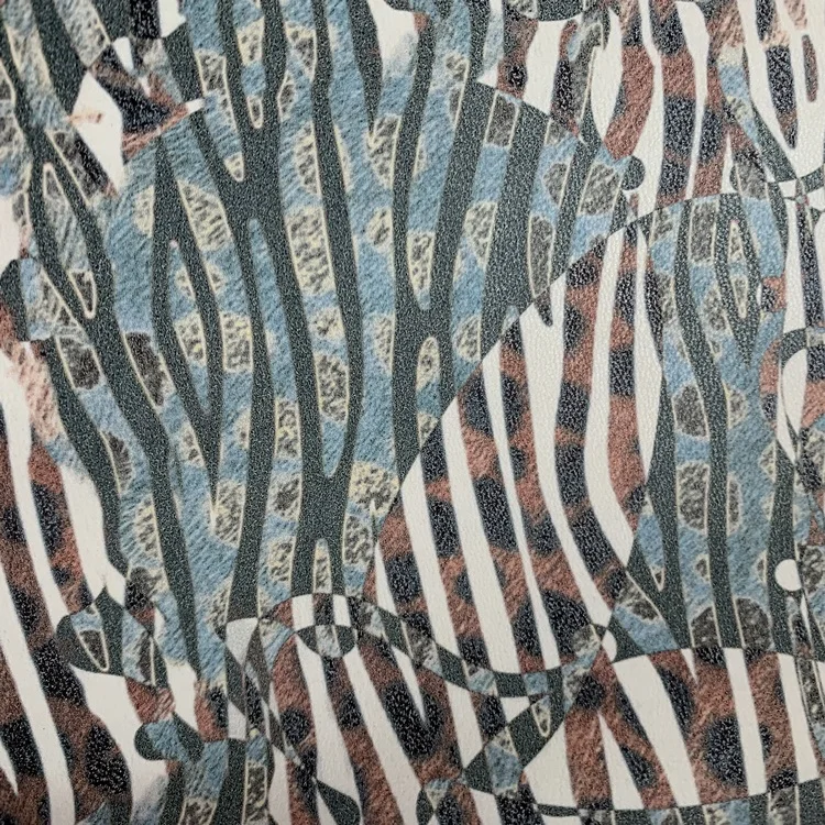 
Modern design Fashion style printed fabric leather 