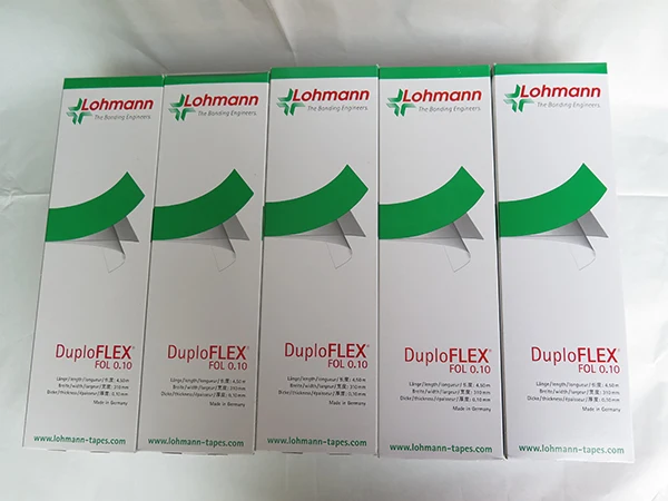Двусторонняя крепежная лента Lohmann зеленая толщина 0 2 мм/0 10