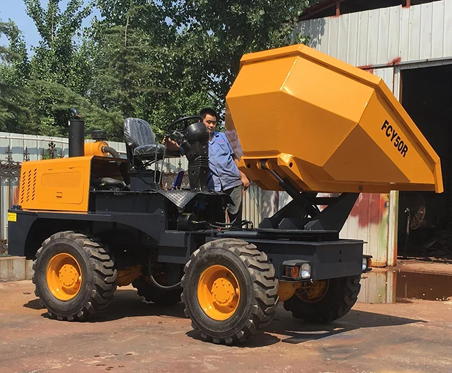 FCY50 4WD 5ton construction gold mining truck dump truck tipper
