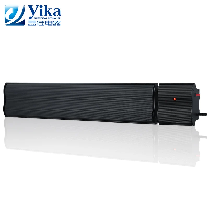 Infrared Radiant Bathroom Heater with LED Display Remote Control 1800W Wall-Mounted Ceiling Installation Living Room Garden Use