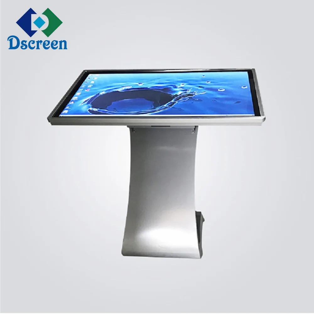 Connect with wifi table screen kiosk query information play game take photo Z table digital signage for center