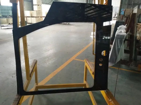 excavator cab glass construction machinery glass