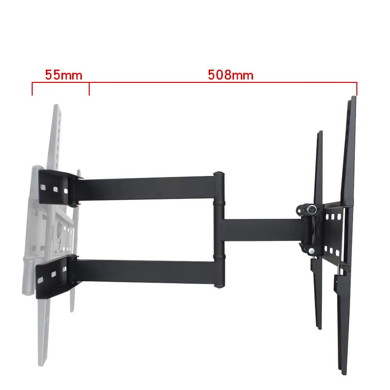 Stock Fast  Heavy Duty  Full Motion TV Wall Mount Bracket Tilt Swivel Corner TV Mount for smart hotel