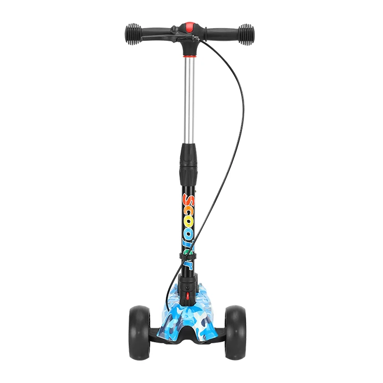 One Second Folding Feature Height Adjustable 3 Wheels Foot Scooter With Hand Brake For Kids