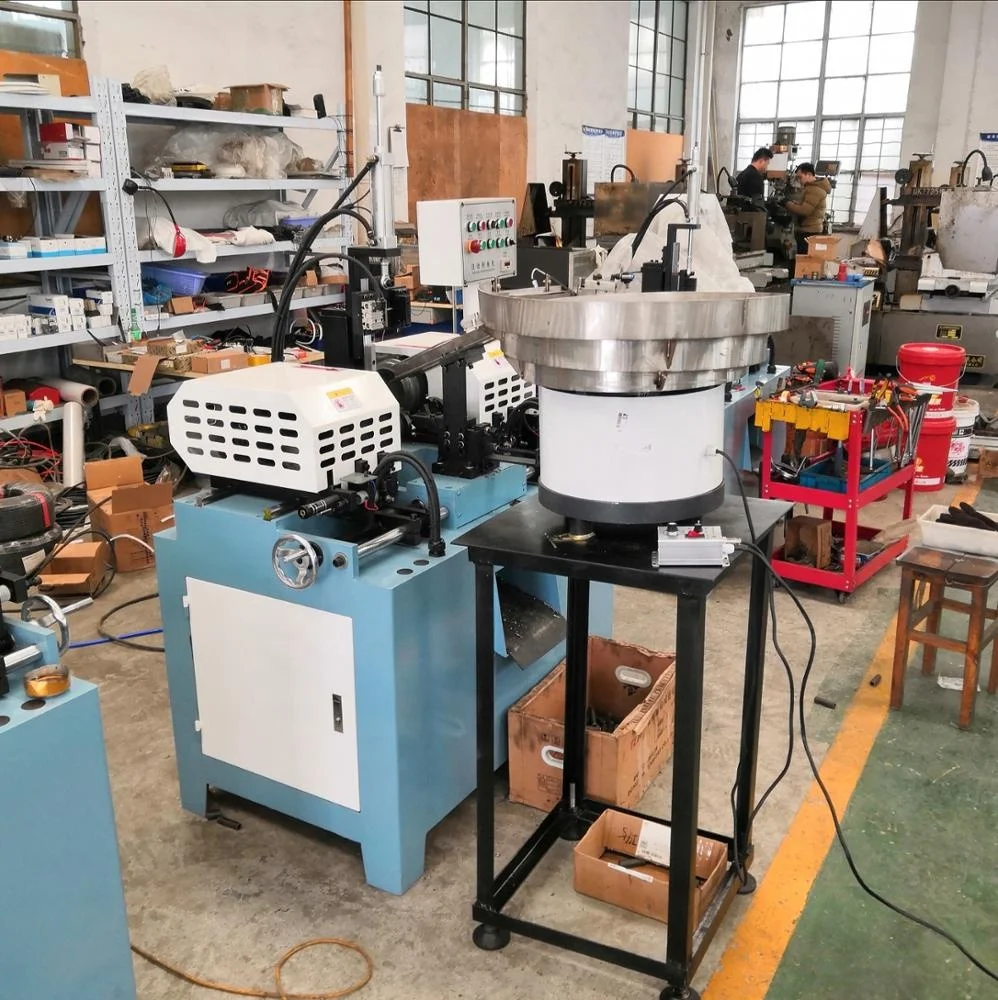 DW-30DJ pneumatic Automatic double head tube chamfering machine nut chamfering machine stud bolt chamfering machine