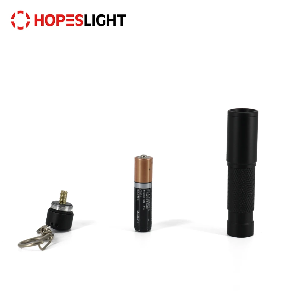 
Factory Mini Aluminum Metal LED Keychain Flashlight Keyring Torch with LED Light in Bulk 