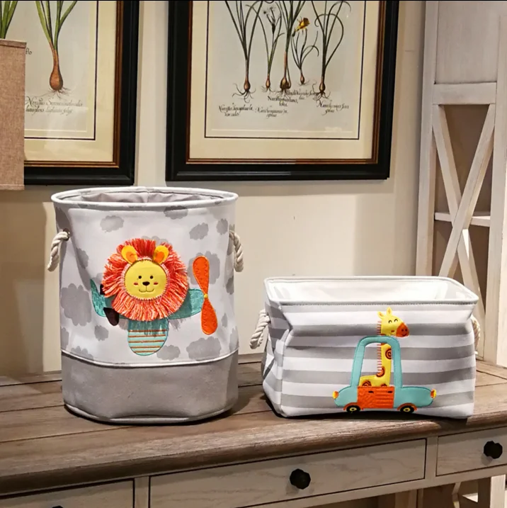 Canvas Fabric Dirty Clothes Storage Laundry Basket Organic