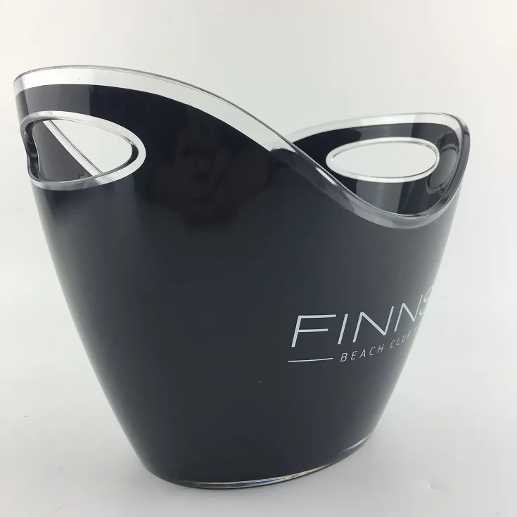 Ice Bucket Clear Acrylic 3.5 Liter Good for up to 2 Wine or Champagne Bottles Ice Bucket