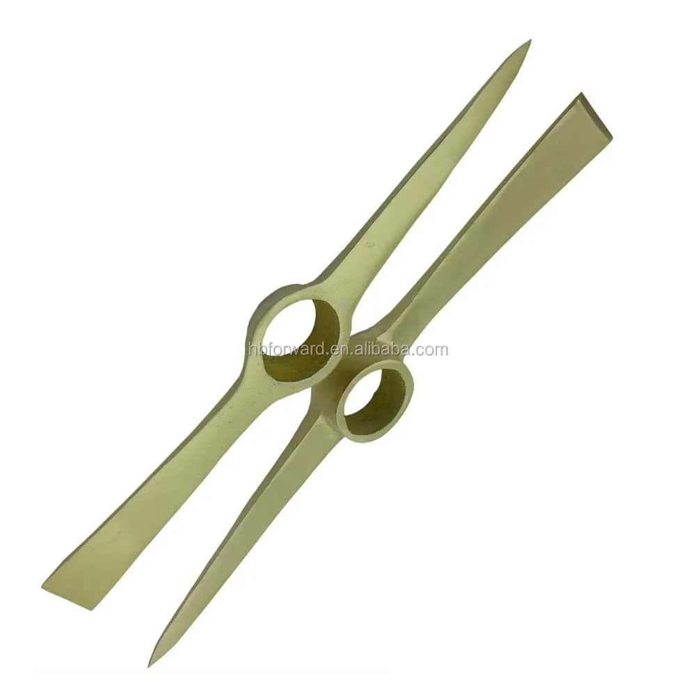 Non sparking non magnetic pick railroad , beryllium copper pickaxe With Wooden Handle