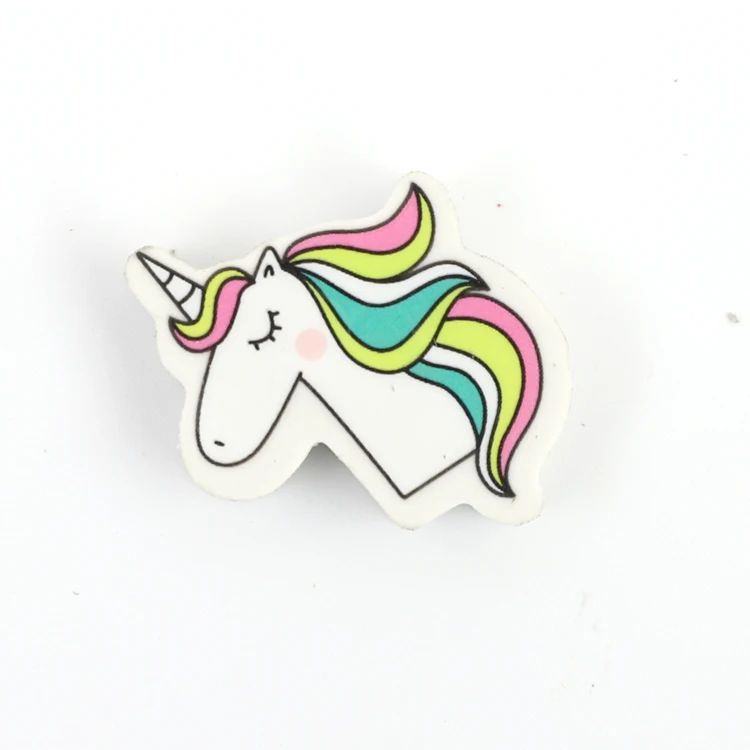 Brilliant Quality Pencil Colorful Unicorn Shape Custom Eraser