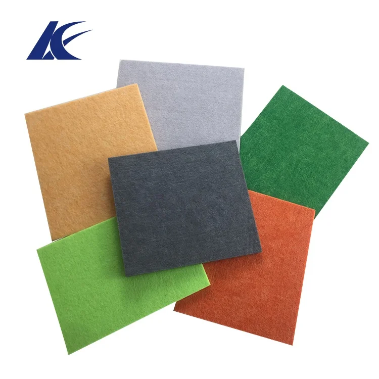 
High Density Dust-Proof Acoustic Polyester Acoustic Panel Felt Sound Absorbing Ceiling Acoustic Panels 