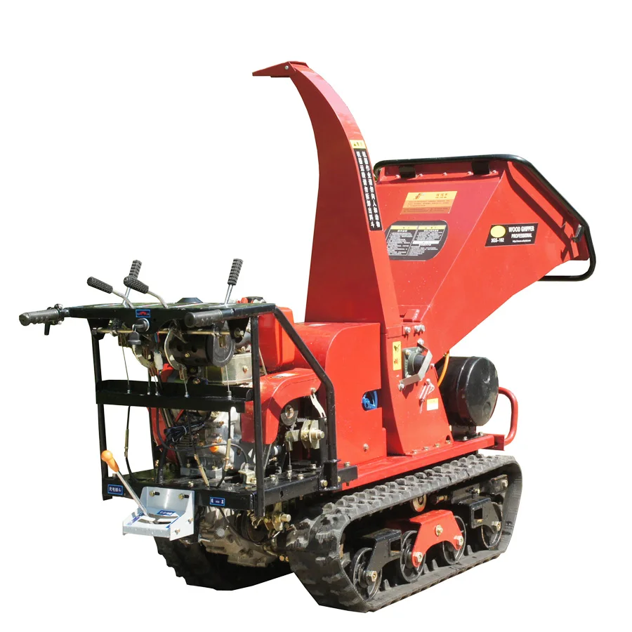 tree stump chipper with crawler