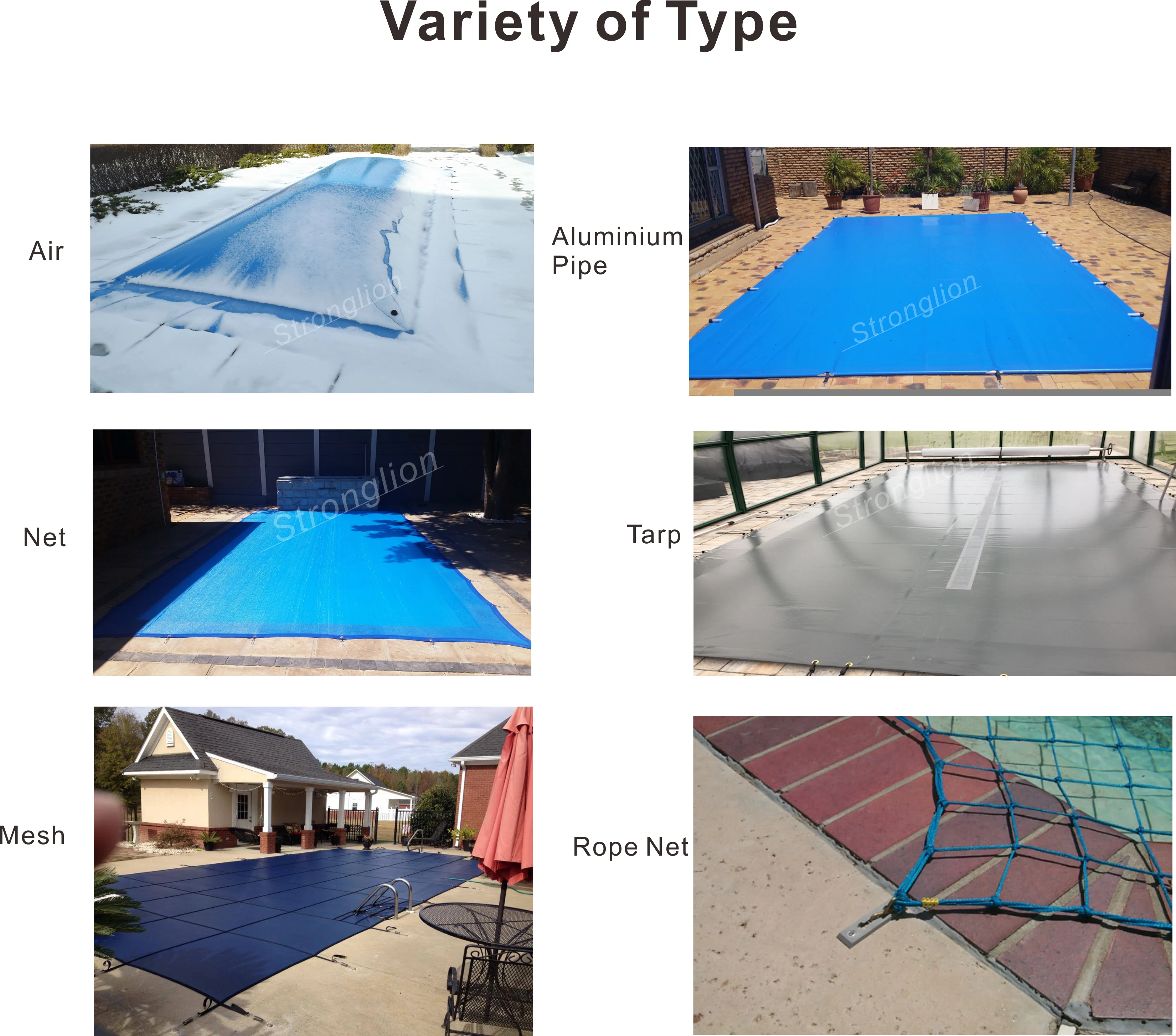 UV Protection Waterproof  Polyester PVC Tarpaulin Swimming Pool Cover