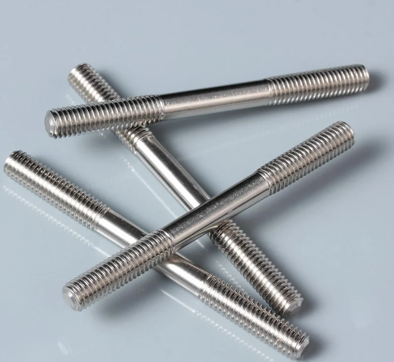 
half thread double ends bolts astm a193 grade standard size carbide metal m27 b7 stud bolt 
