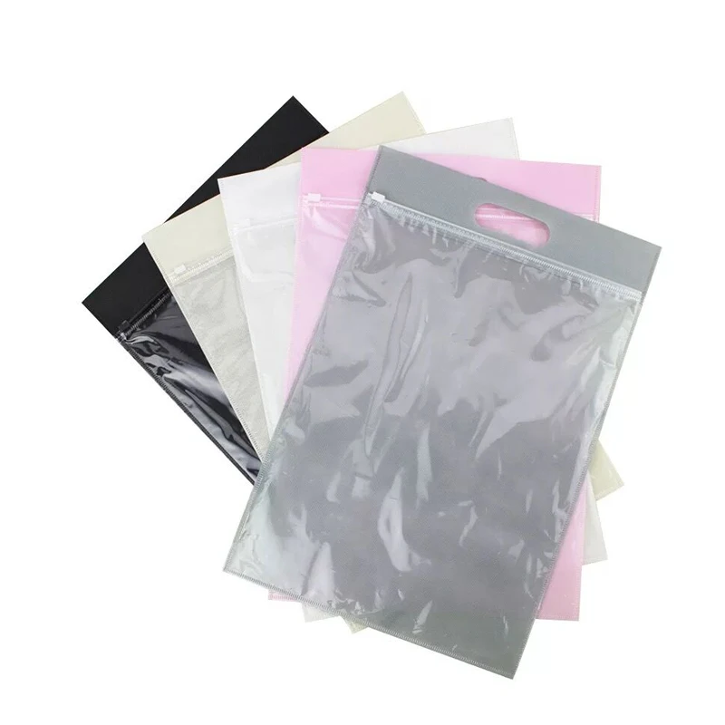 T-shirt non woven zipper bag ziplock bag for travel clothes organizer categories