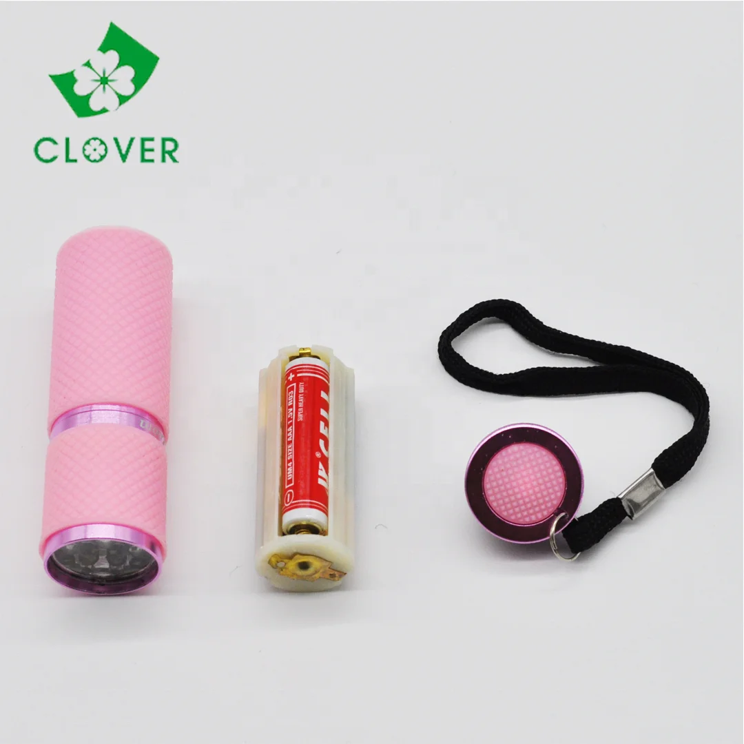 9 Led torch Mini pocket torcia led multicolour EDC Silicone Flashlight led flashlight