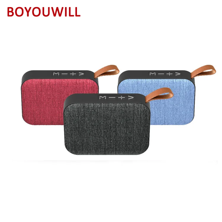 High Quality Factory Price Mini Wireless Bluetooth Fabric Portable Speakers