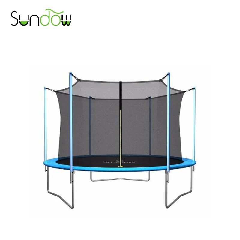 Fantastic 8ft trampoline playground with safety enclosure and jump bed for kids