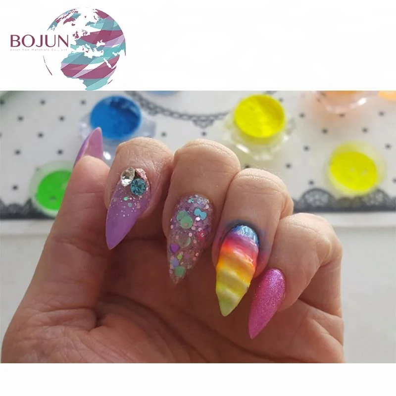 продажа неоновый 12 цвет night glow порошок в темноте фосфора ногтей Блеск Флуоресцентный порошок пигмент/фотохромные пигмент