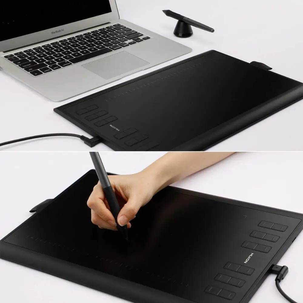 8192 levels upgraded Huion Interactive digital USB Art Drawing Graphic pen Tablet  Graphic Tablet