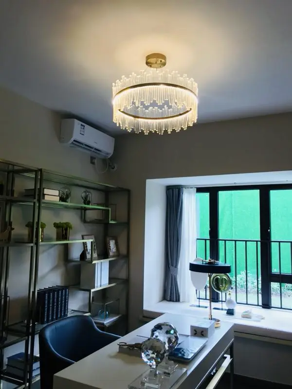 Modern Contemporary Antique Gold Crystal Chandelier Modern Living Room Hotel Luxury Chandelier