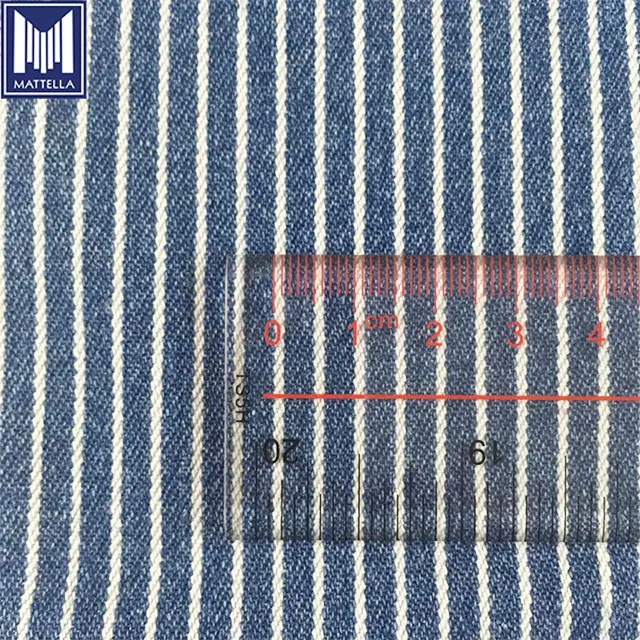 270gsm 8oz 150cm width yarn dyed bar mark dobby uhmwpe glitter hickory stripe denim fabric lahore
