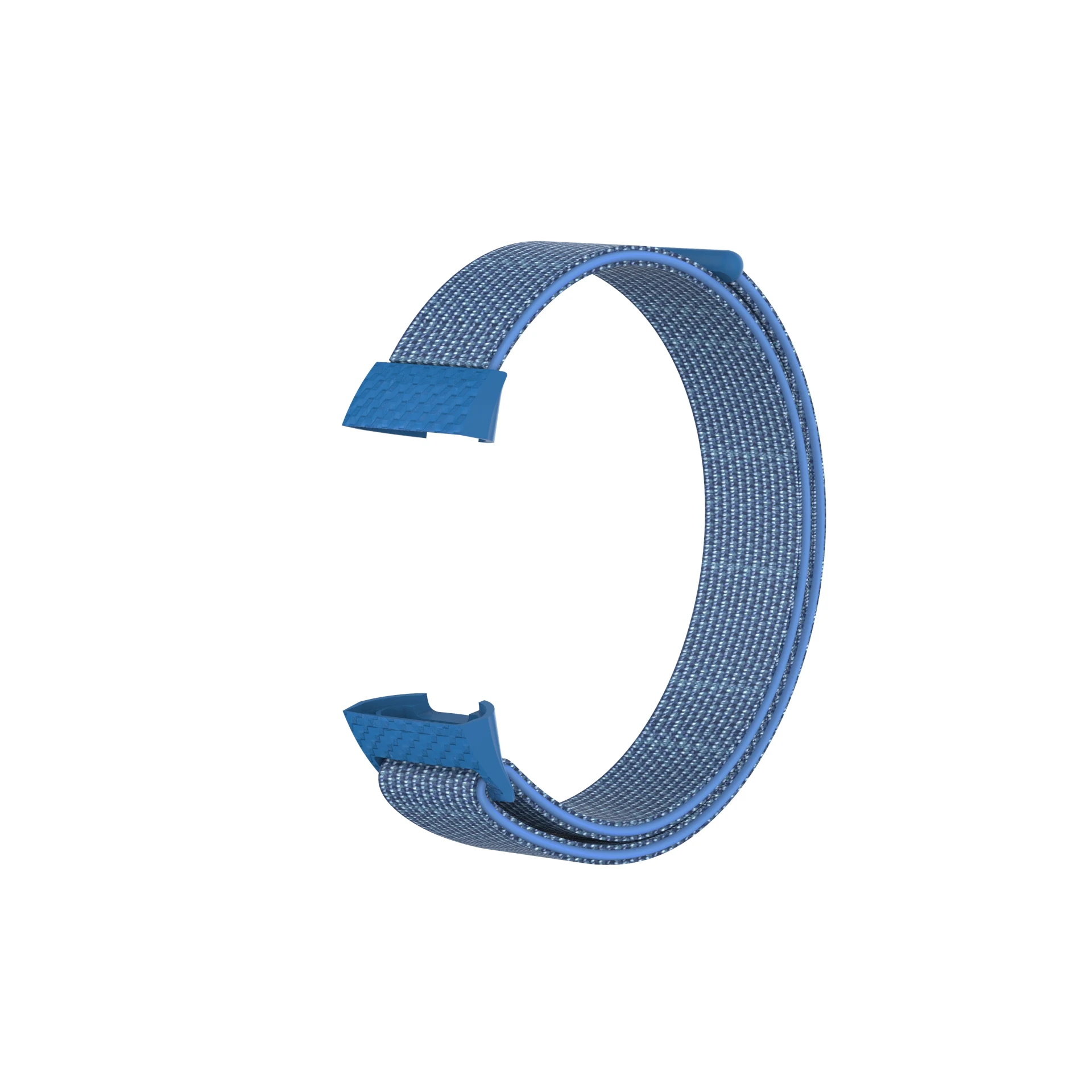 ODM Holdmi 7053 series cheap price high quality cape blue color woven nylon sport loop for fitbit charge 3