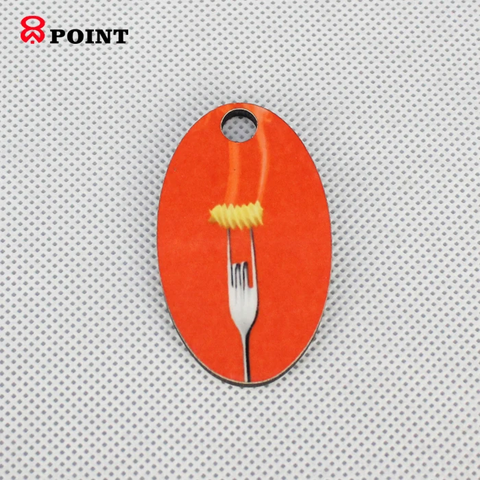 8-канальный овальной формы сублимации круглые брелок/брелок для ключей на заказ брелки для ключей