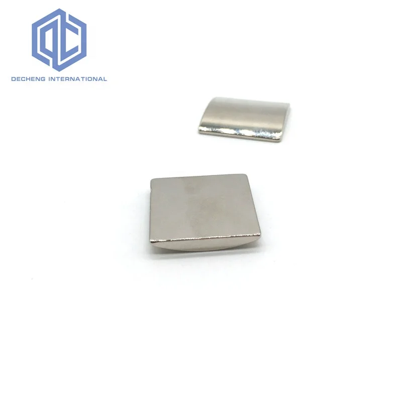 Permanent Neodymium N35 Ni suspension arc segment N35 magnet made from iron ore powder