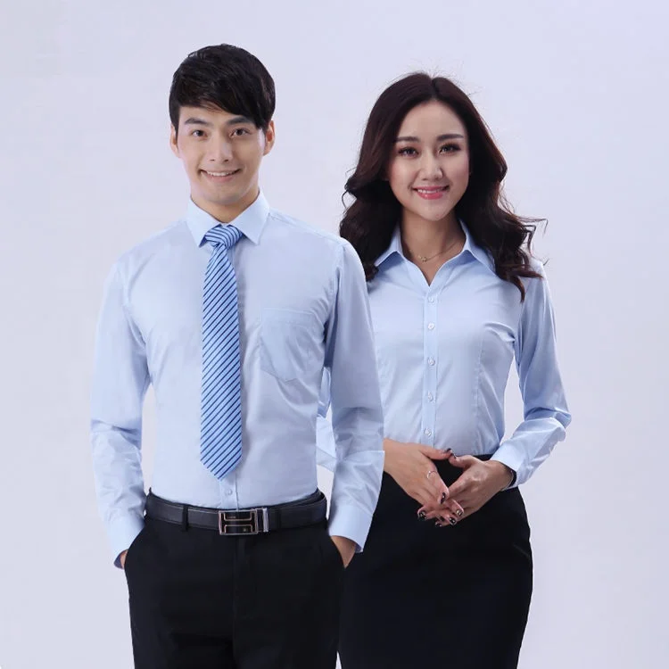 
Custom embroidery logo business office formal tuxedo business men shirts 