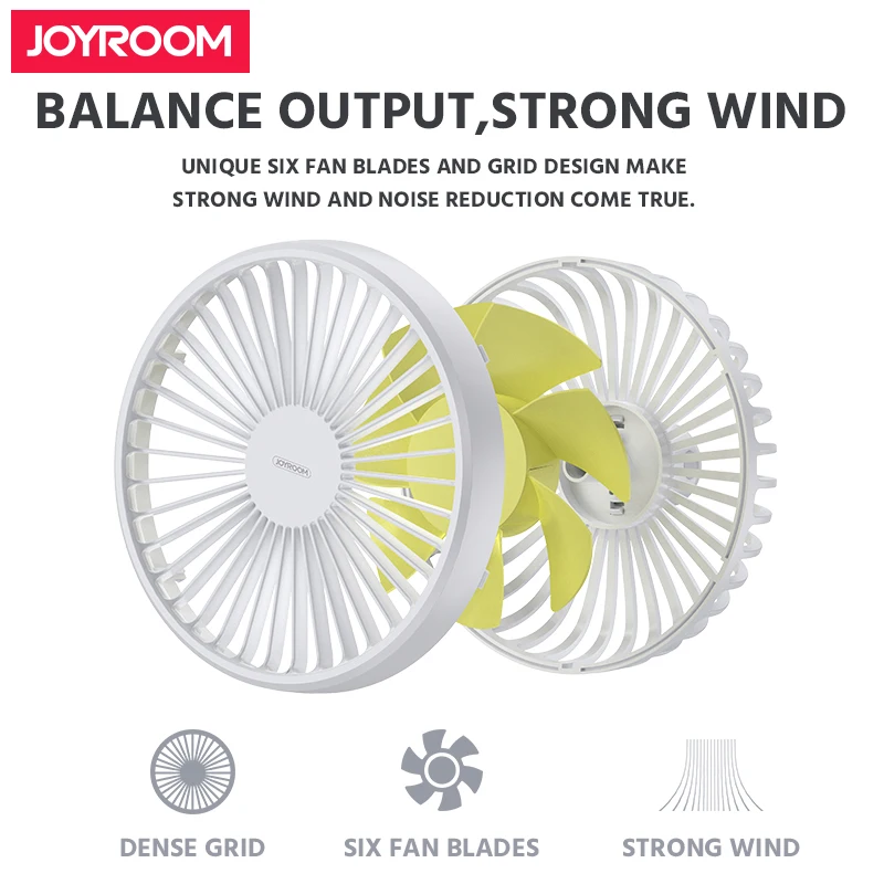 
Joyroom fan standing mini good quality small desk fan with mobile phone holder 2 in 1 mini usb fan 