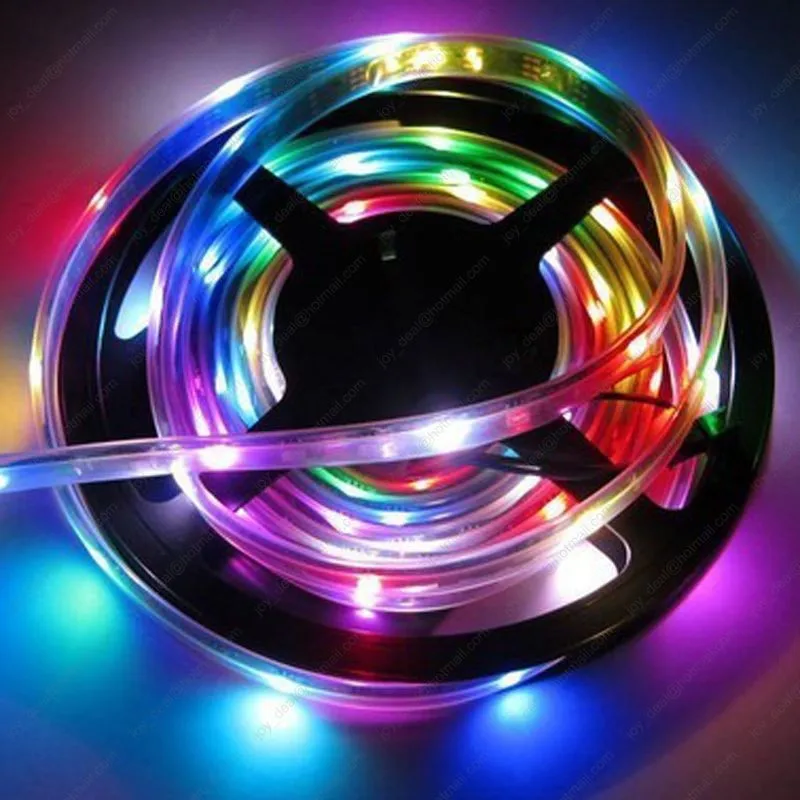 DMX led strip bar IC 5050 programmable led strip black pcb 45w 256 150leds 5 meter 5v RGBW