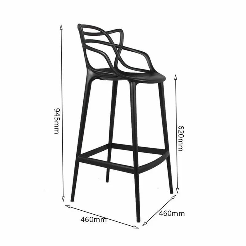 Party club long leg footrest abs bar stool supplier