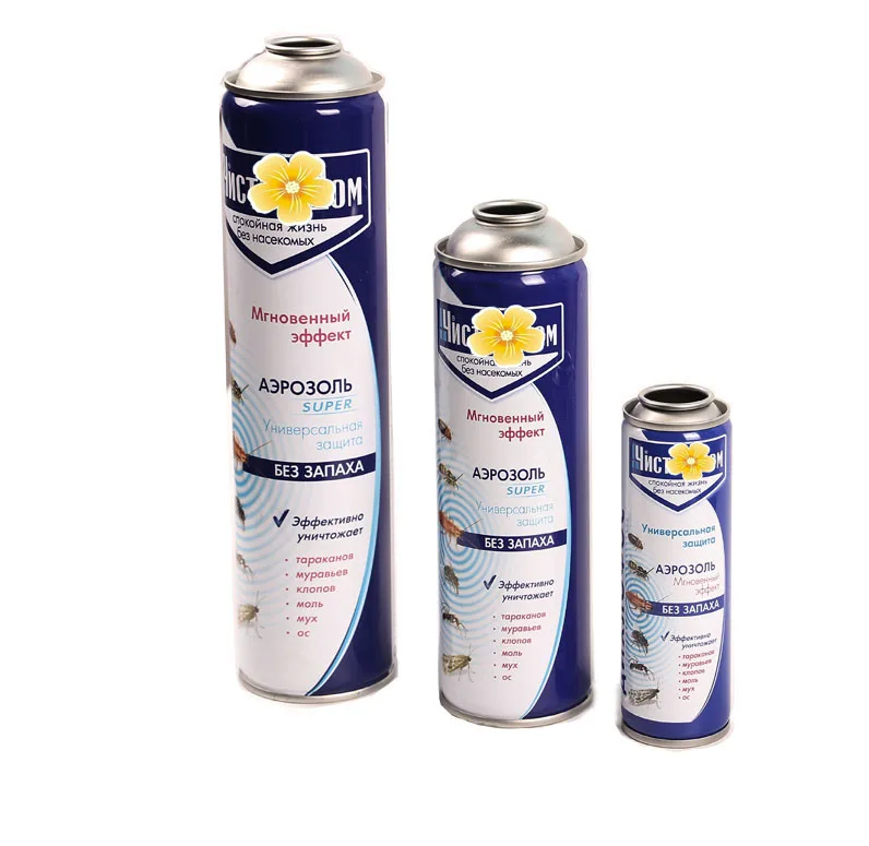 High quality tinplate aerosol spray can for multiple usage