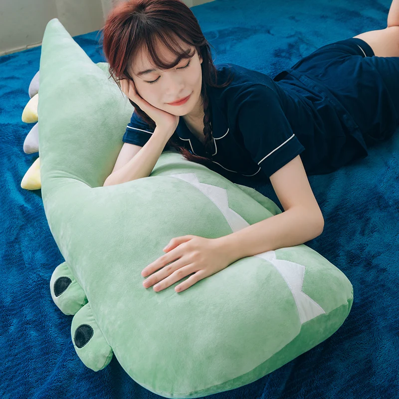  Лидер продаж на Amazon декоративная длинная подушка для постельного белья с мультяшным крокодилом