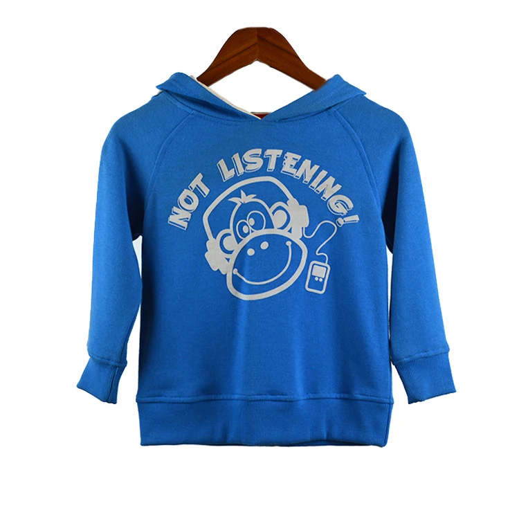 Пользовательские печати французский Терри ткань контраст капюшон Подкладка с кенгуру карман для мальчиков пуловер Толстовка