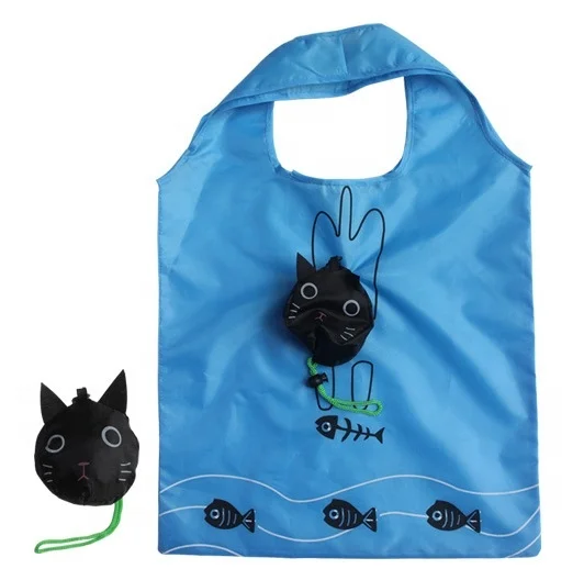 Custom reusable shopping bags foldable custom nylon foldable shopping bag wholesale